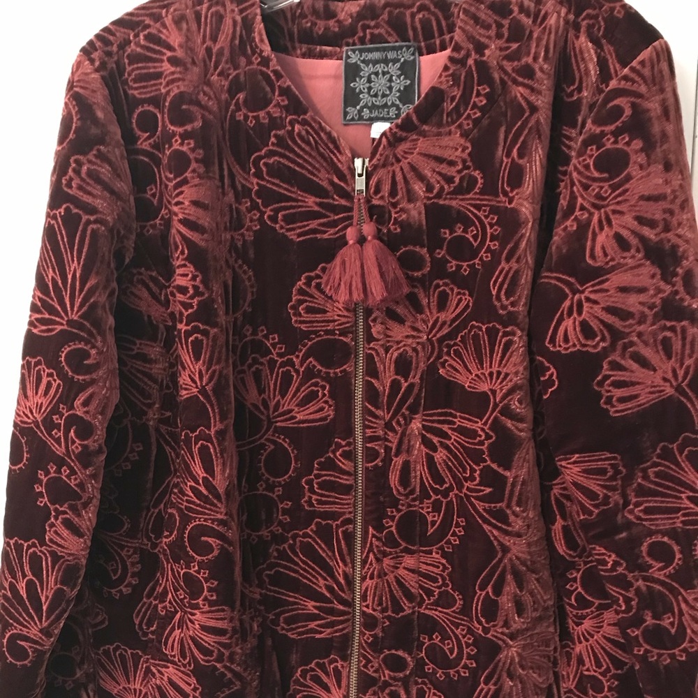 Johnny Was embroidered jacket size L